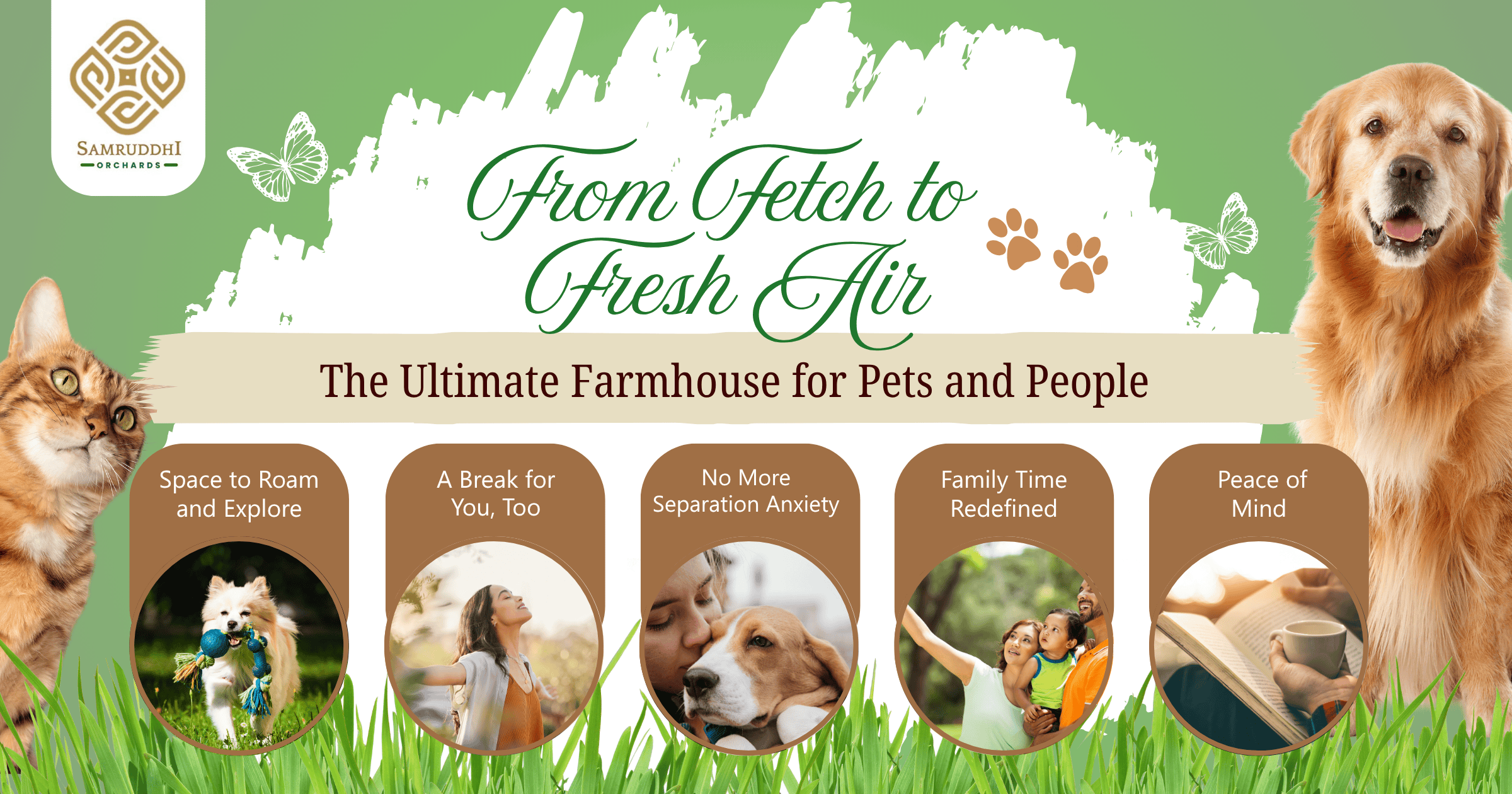 Pet Friendly Farmhouse at Samruddhi Orchards Family Getaway